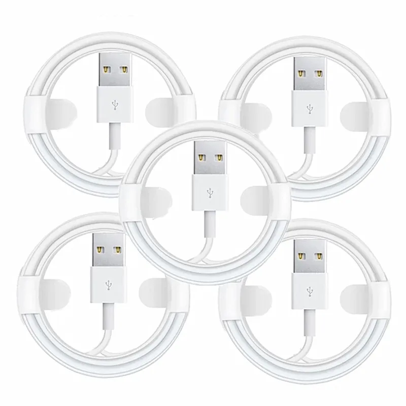 10PCS 5PCS/Lot 1M USB Charging Cable For iPhone XS Max X XR SE 5S 5C 5