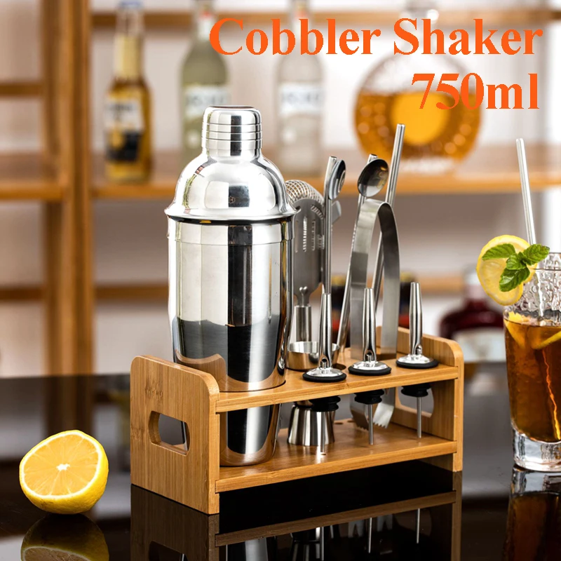 Stainless Steel Cocktail Shaker Set Mixer Bartender Kit Cobbler Boston Shaker Bars Set Tools Jigger