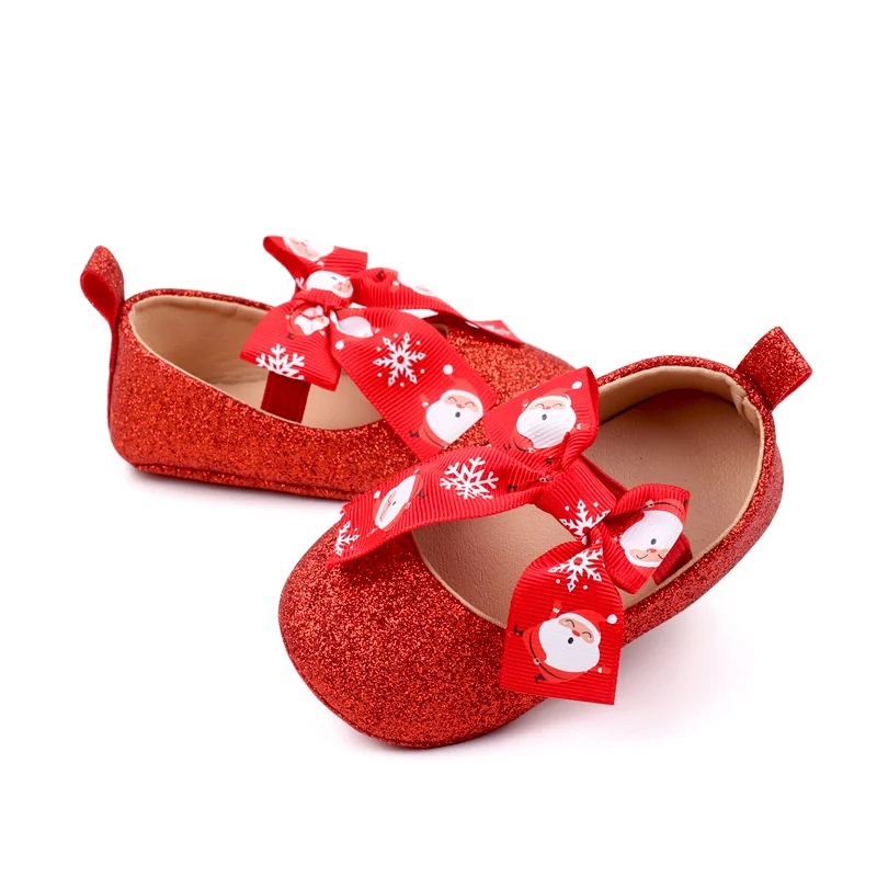 Baby Girls Shoes Princess Party Sneaker Dress Shiny Butterfly Bowknot Blingbling Christmas Holiday High Quality New BBW3180