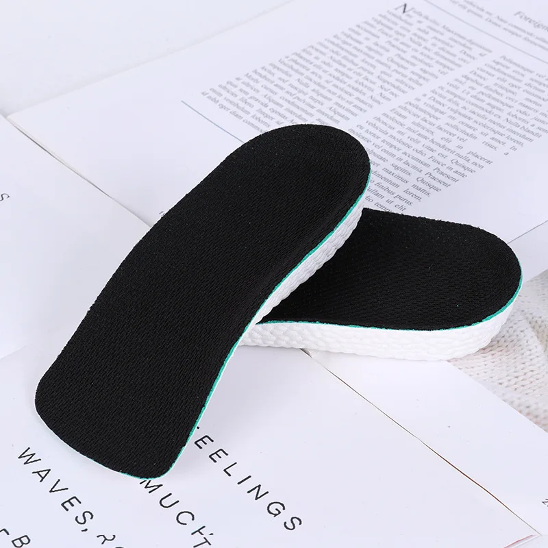 Shoe Insoles 1 Pair Breathable Half Insole Heighten Heel Insert Sport Shoes Pad Cushion Unisex 1.5-3.5cm Height Increase