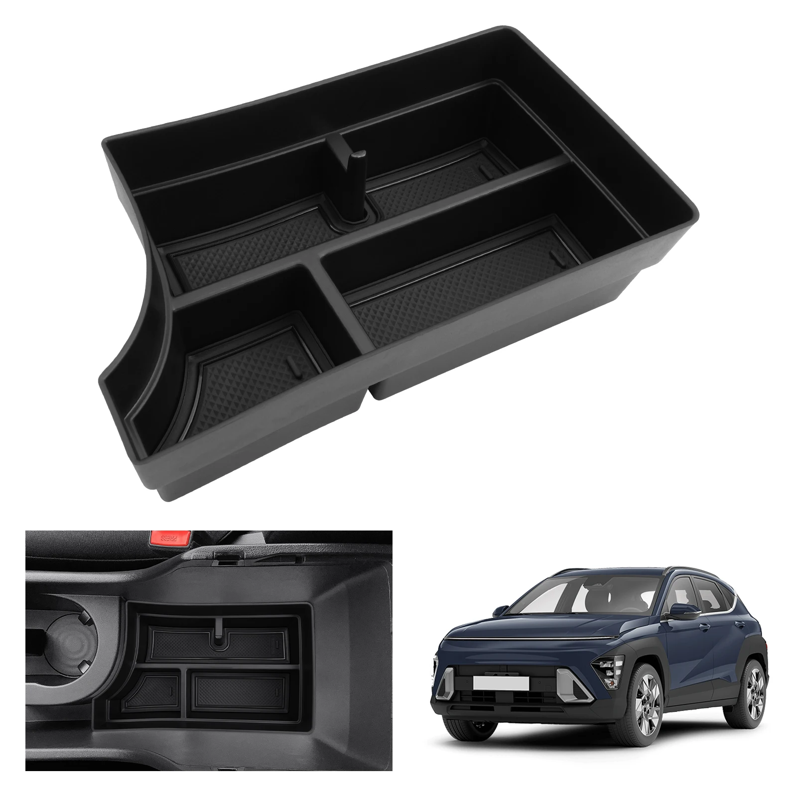 RUIYA Автомобильный подлокотник ящик для хранения для Hyundai Kona SX2 Hybird PHEV 2024 2025 центрального управления оригинальный контейнер Авто Hyundai Kona SX2 Аксессуары RUIYA Автомобильный подлокотник ящик для хранения для Hyundai Kona SX2 Hybird PHEV 2024 2025 центрального управления оригинальный контейнер Авто Hyundai Kona SX2 Аксессуары