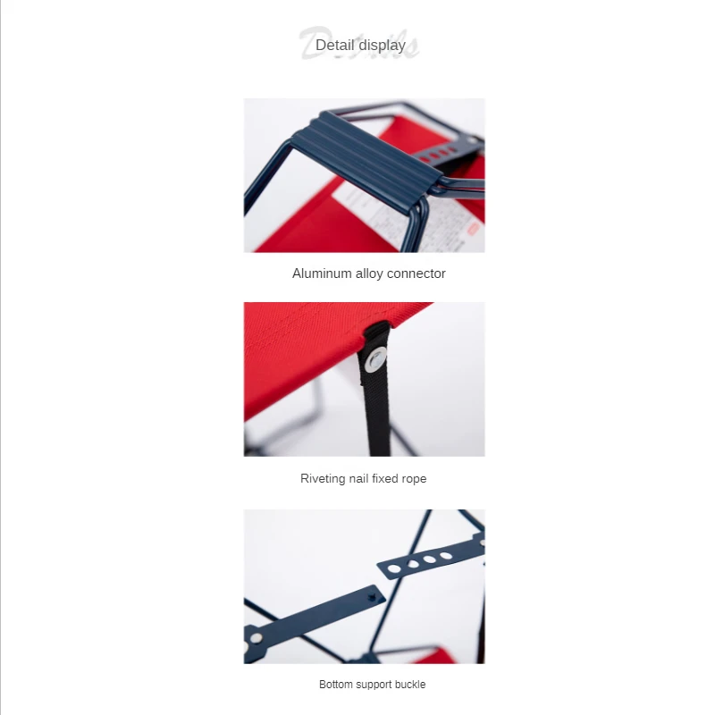 Outdoor Camping Foldable Chair 600D Oxford Cloth Aluminum Alloy Quick Folding Easy Storage A4 Pocket Camp Fishing Chair