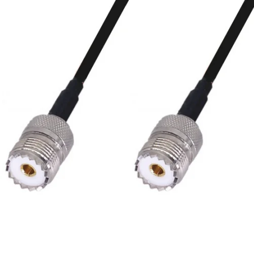 

LMR240 Cable SO239 PL259 UHF Female to UHF Female jack Connector LMR-240 50-4 Low Loss 50 ohm Coaxial Pigtail Jumper