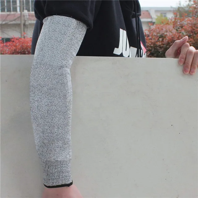 1Pc Level 5 HPPE Cut Resistant Anti-Puncture Work Protection Arm Sleeve Cover Anti-cut Level 5 Safety Work Gloves Cut Gloves 2