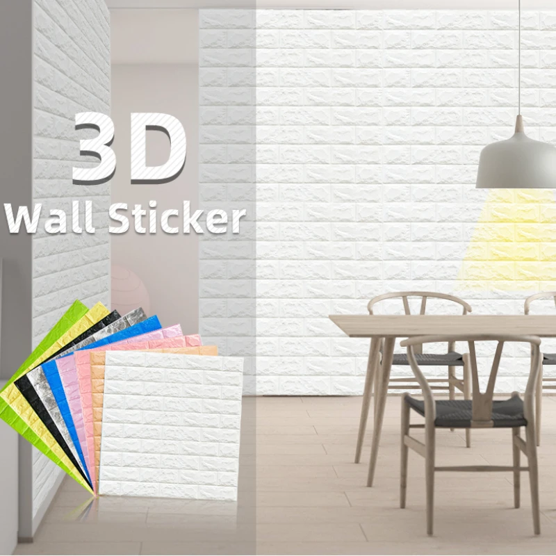 

Настенные 3d-наклейки в виде кирпича, Декоративные самоклеящиеся водонепроницаемые обои «сделай сам» для детской, спальни, 70 х77см