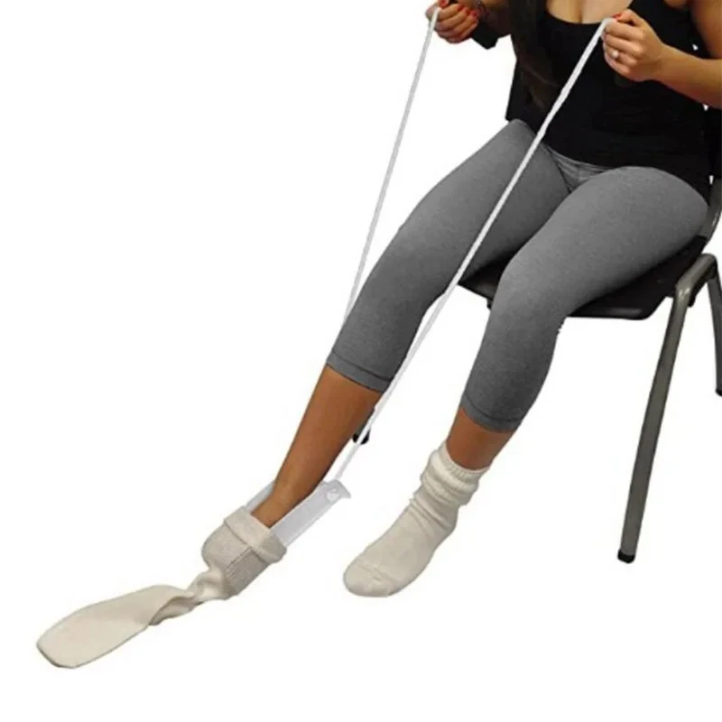 Sock Aid No Bending Easy On and Off Stocking Slider Donner Pulling Assist Device sock aid