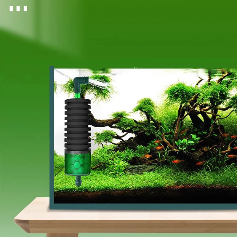 Qanvee QS200 Water Sponge Filter Media Aquarium Fish Tank Shrimp Plant Air Pump Oxygen Accessories Foam Fishbowl Ecoflow Filtro 5