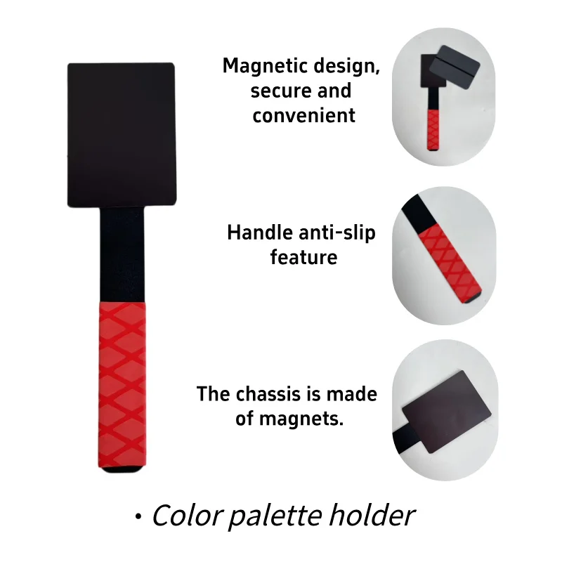 50-Pack of Thin Iron Plates with Holder for Spray Painting and Color Testing