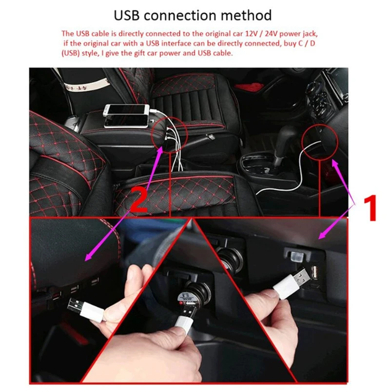 For Citroen Berlingo Armrest Box Peugeot Partner 2014 Car Accessories Original Hand Box Double Layer Chargeable