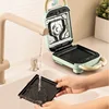 220V Home Breakfast Machine Takoyaki Pancake Sandwichera With Plates Electric Sandwich Maker Timed Waffle Maker Toaster Baking 5