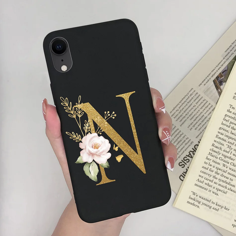 Cute Black Cat TPU Silicone Phone Case - Pretty Fashion Letters Design, Stylish Back Cover