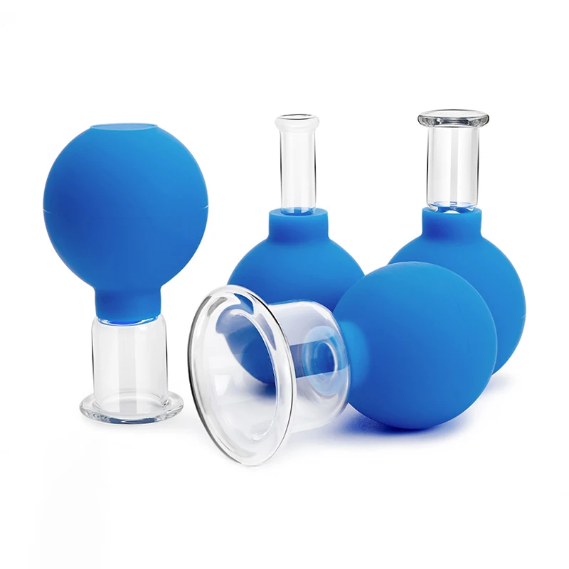 Vacuum Cupping Massage Rubber Massage Body Cups Jar Massage For Body Back Face Anticellulite