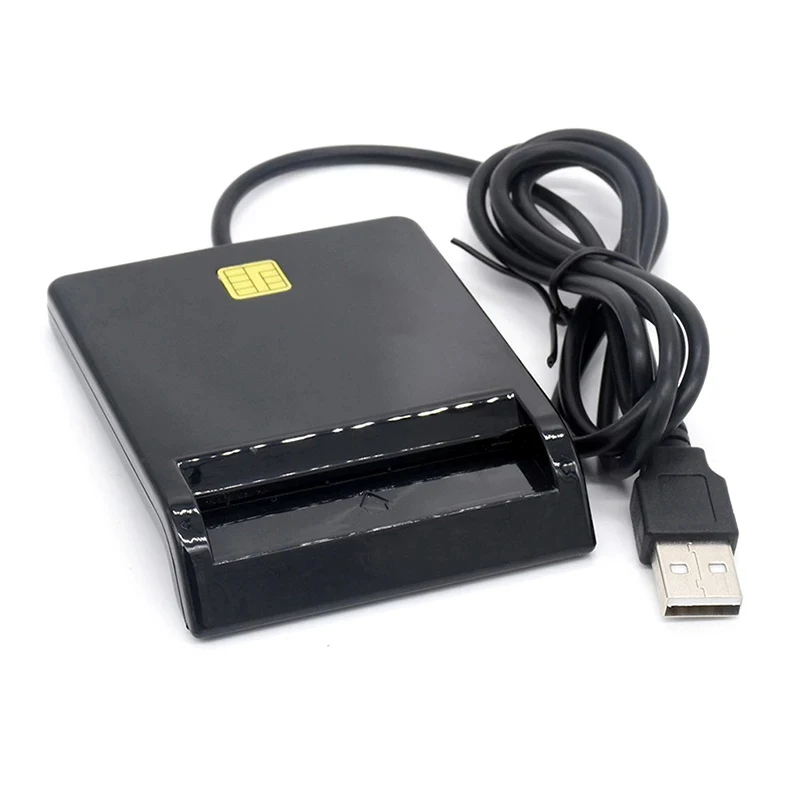 OKUMEYR Lecteur De Carte à Puce USB Lecteur Multi-Cartes Portable Lecteur  De Carte Fiscale Lecteur De Carte Bancaire Lecteur USB Intelligent