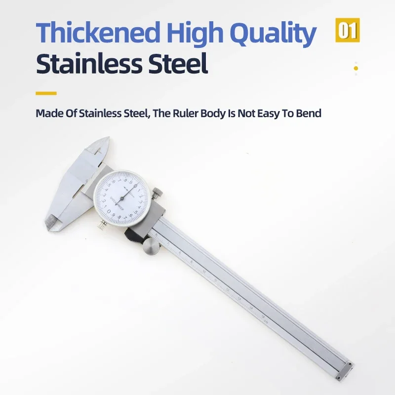Dial Caliper Metal Vernier Caliper With Dial Indicator Micrometer Stainless/Carbon Steel Gauge Measuring Tools Pied A Coulisse digital caliper