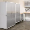 Mega Lockable Storage Cabinet 48" W X 24" D X 72" H Granite Ribbed Side Panels Help Protect Against Dents and Divots From Impact 4