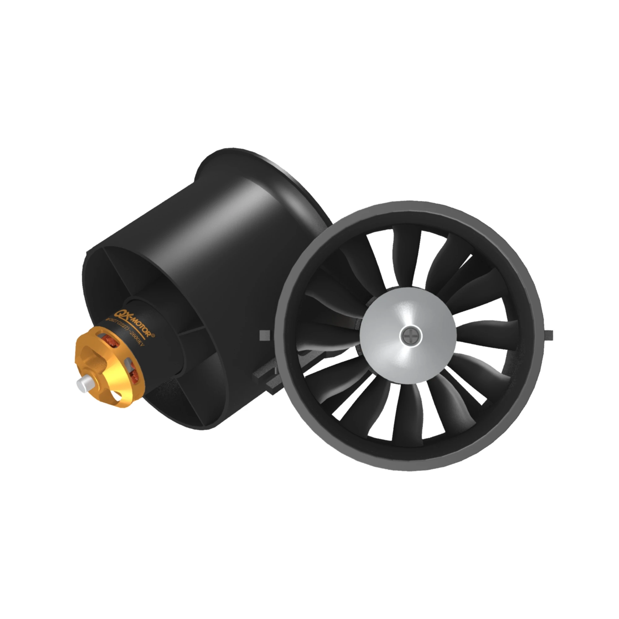 70mm 덕트 팬 EDF 1800KV 2600KV 모터 4s 6s 절전 버전 60A 80A esc, RC 비행기용