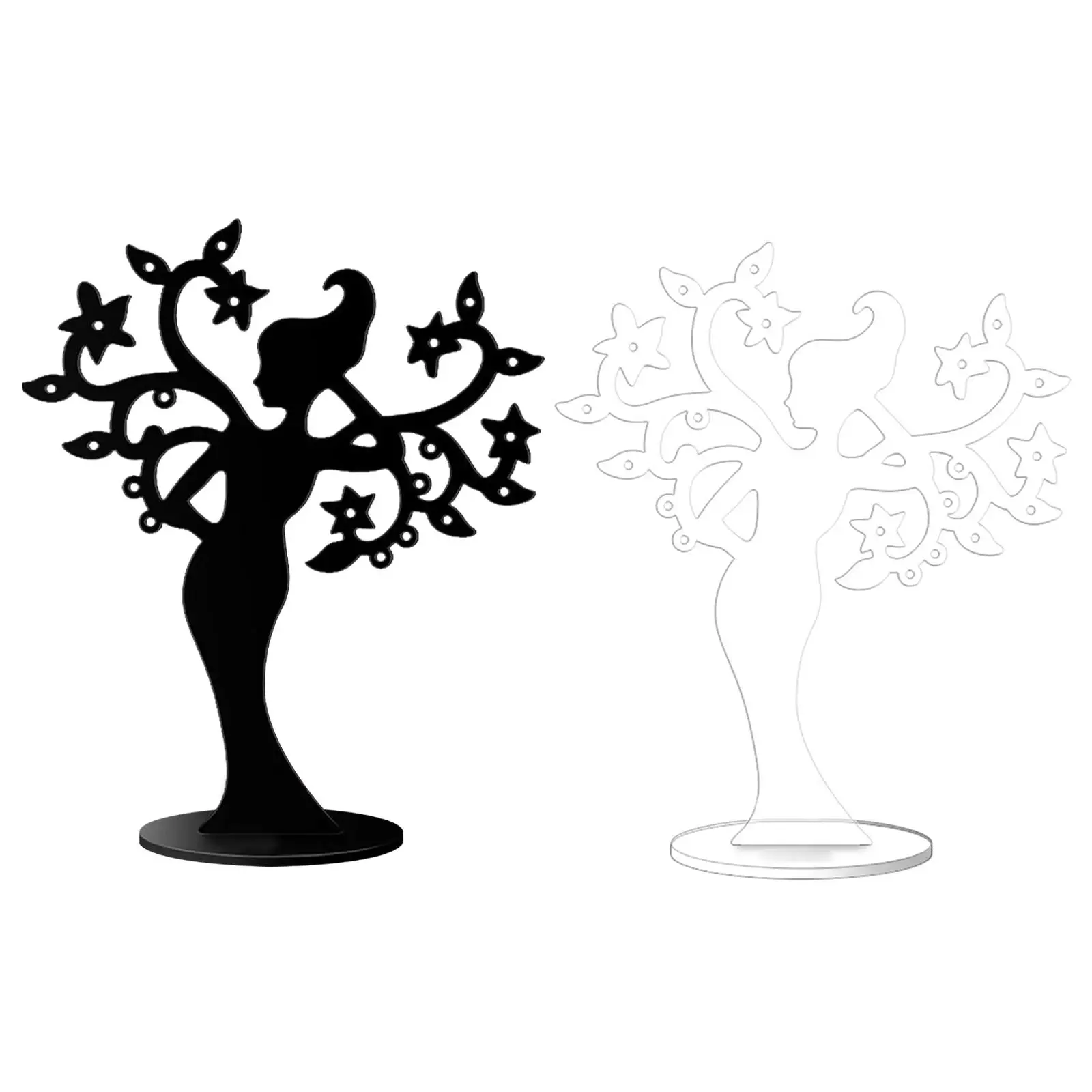 

Acrylic Earring Display Stands Necklace Organizer Stand for Showroom Show