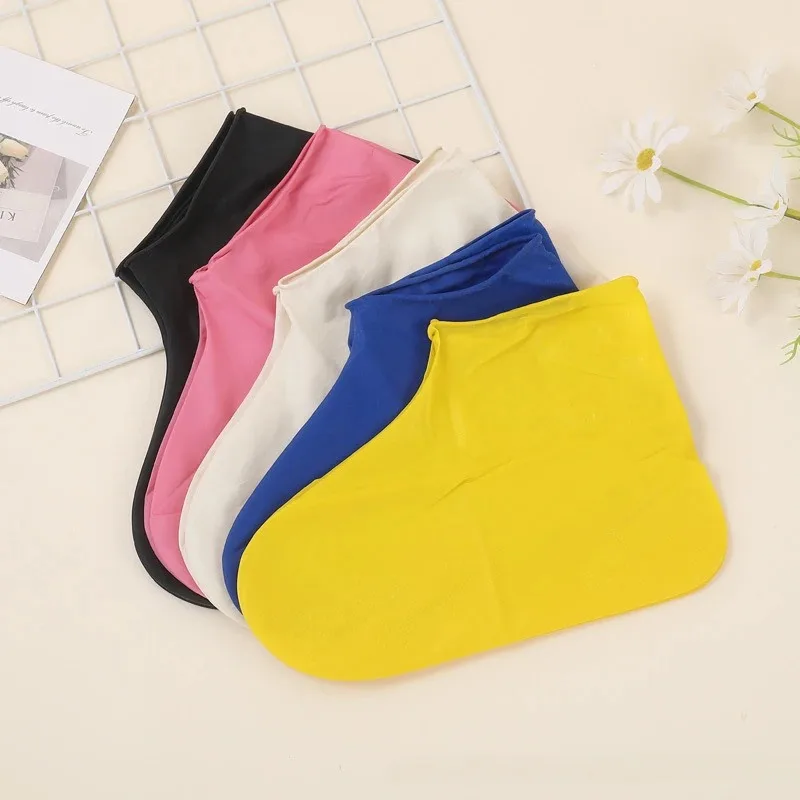 34-45 Shoes Accessories Latex Shoe Covers Shoes Protectors Waterproof Rain Shoe Cover Thickened Reusable Rain Boot Outdoors