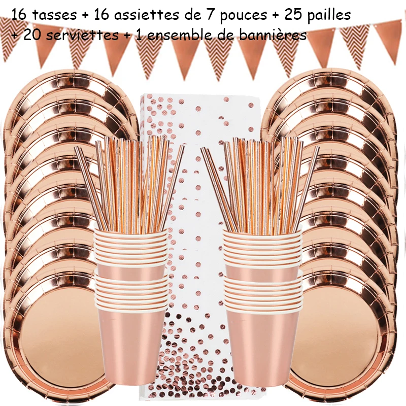 Serviettes Papier Jetables Dorées Serviettes De Cocktail Jetables 16,5x16, 5cm - Lot De 50 - Blanc Et Violet Pour Anniversaire, Mariage, Fêtes Serviette Cocktail