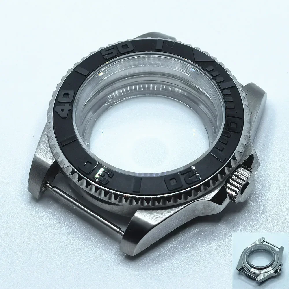 40mm Transparent Glass Watch Case