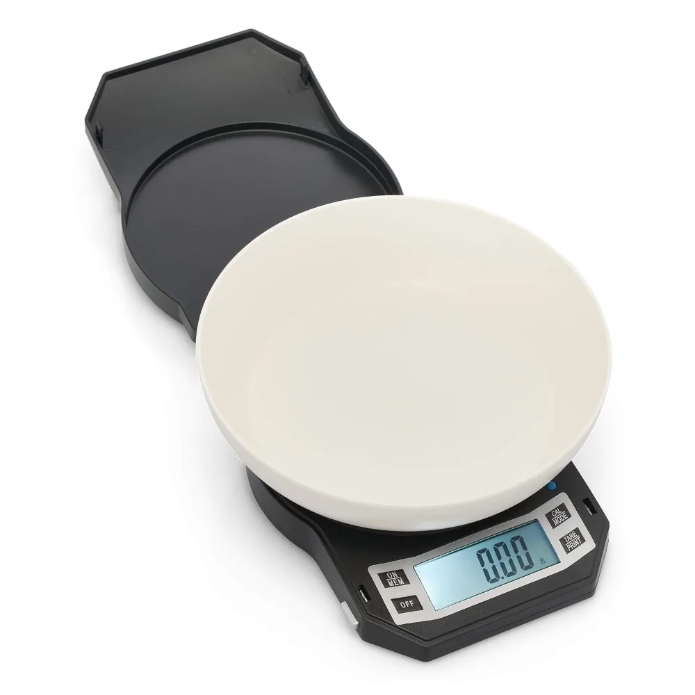 

Точные цифровые кухонные весы, весы для измерения пищевых продуктов, ЖК-экран с подсветкой 500 г x 0,01 г (черный), фотоамериканские