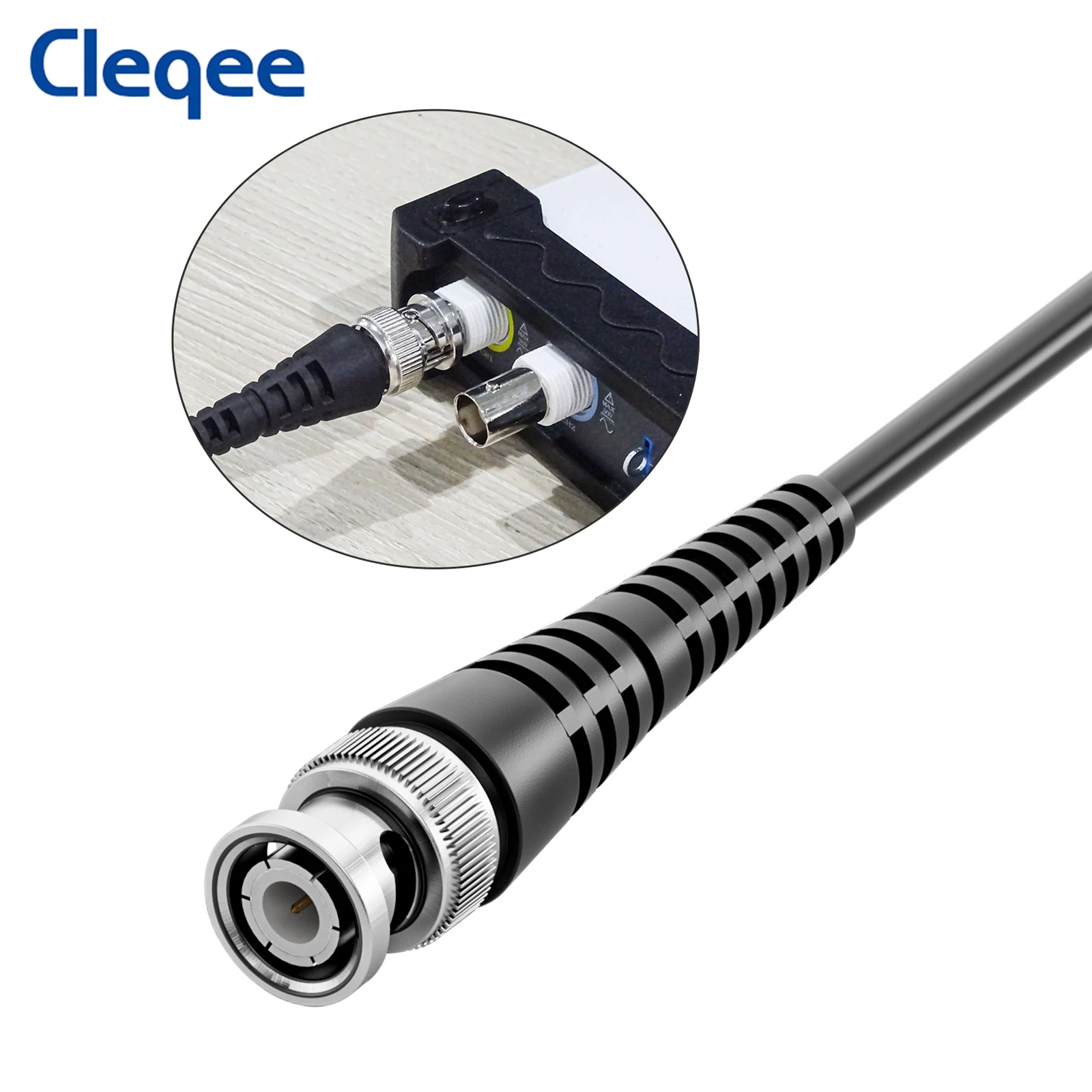 BNC Q9 Male Plug to Dual Test Hook Clip Oscilloscope Probe ABS Mini Grabber Test Lead 120cm Cable Electronics Clequee P1007B