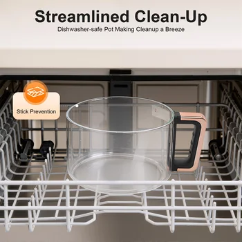 4.2L 1200W 360° Viewable Airy Fryer Borosilicate Glass Air Fryer Touchscreen Digital Display 8 Preset Cooking Modes 0-60min Timer 176℉-392℉ Adjustable Temp Non-stick Dishwasher Safe Pot Even Hot Air Circulation Electric Fryer for Home Kitchen Daily Use 4
