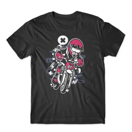 

Мини-Футболка Motocrosser, 100% хлопок, премиум-футболка, Новинка