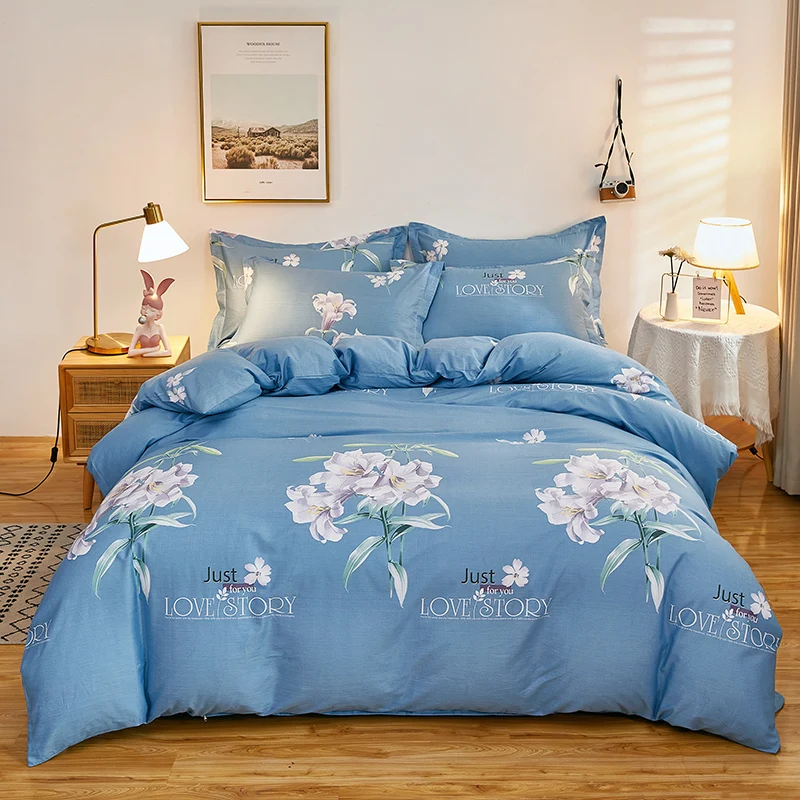 Striped Cotton Duvet Cover Set - Soft & Skin-Friendly Bedding (3 Pieces)