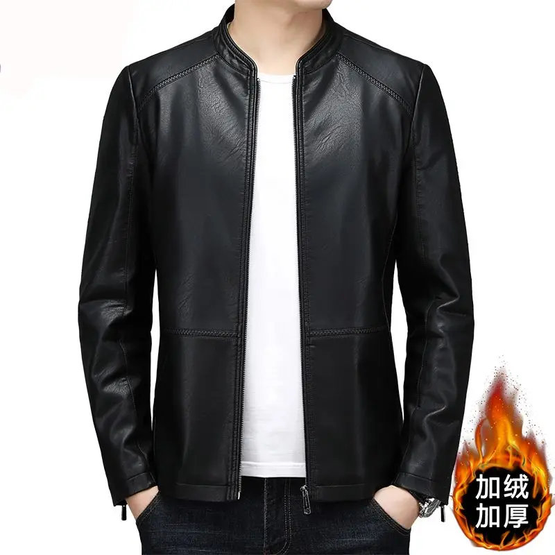 

Men's Spring and Autumn New Fashionable Leather jacket Multiple Colors Available for Middle-Aged and Young People's Top jacket