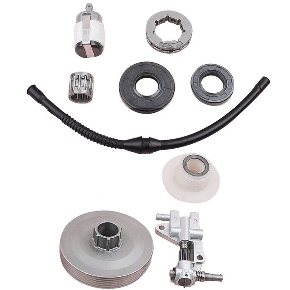

Clutch Sprocket Rim Drum Oil Pump Worm Gear For Chinese 4500 5200 5800 45Cc1748 Garden Tool Parts Accessories