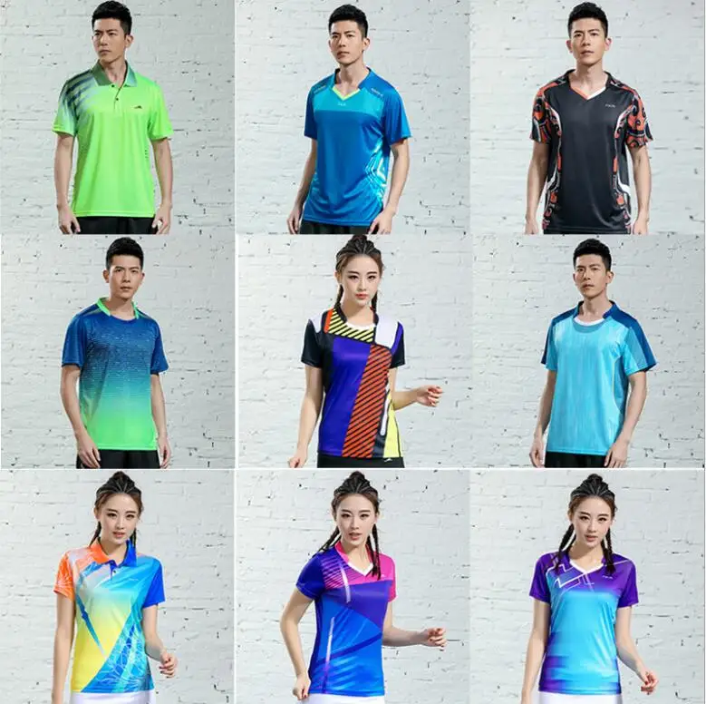 

Новая мужская футболка для бадминтона/тенниса, быстросохнущие спортивные тренировочные футболки для фитнеса, Спортивная рубашка, теннисные футболки для мужчин с именем на заказ