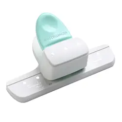 Adjustable Loose Leaf Hole Punch for Small-Format Notebooks and Scrapbooking - 8 Sheet Capacity (WHITE)