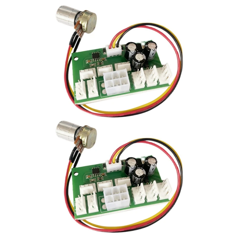 

2 шт., контроллер скорости вентилятора для компьютера