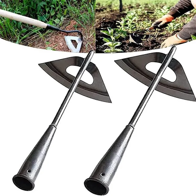 All-Steel Hardened Hollow Hoe Handheld Weeding Rake Planting Vegetables Farm Garden Agriculture Weeding Tool Dropshipping