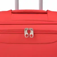 Ensemble de 3 valises souples rouges, ensemble de bagages souples 3 pièces, ensemble de valises rouges avec serrure TSA, sacs de voyage légers 5