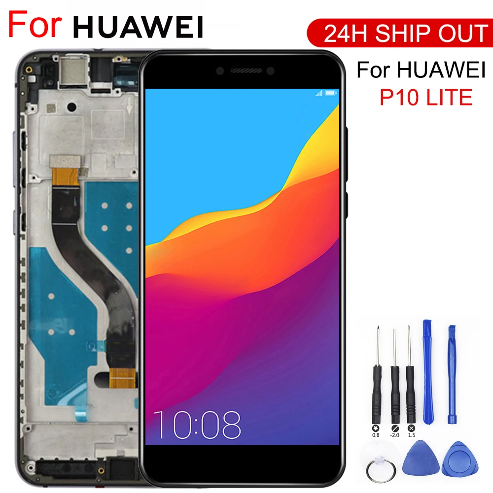 COMPATIBILE con HUAWEI P10 LITE (WAS-LX1 WAS-LX1A) Ricambio Cassa Speaker altoparlante superiore auricolare ascolto audio voce conversazione chiamata