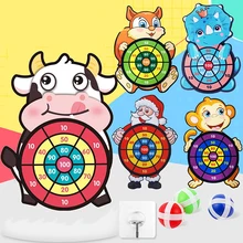 

Children Target Sticky Ball Game Dartboard Creative Throw Party outdoor Sports Indoor Cloth toys Educational Board for kid Gifts