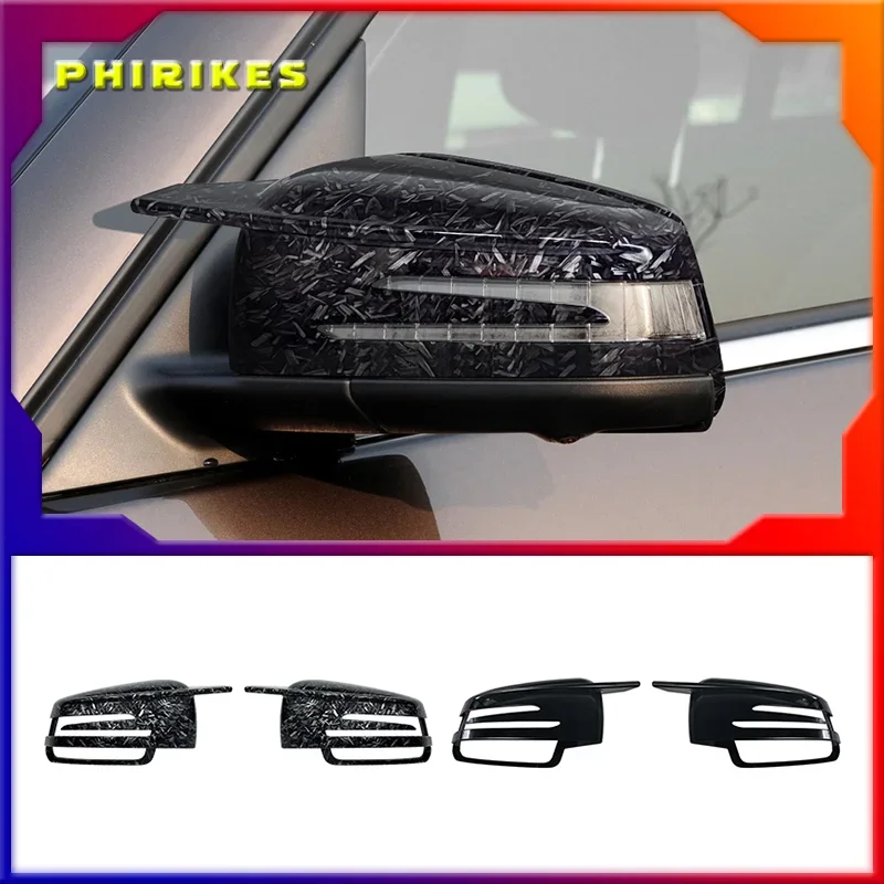 

Rear view Mirror Covers For Mercedes-Benz W204 E W212 W176 W246 CLS C218 GLA X156 ABS Carbon Fiber Gloss Black