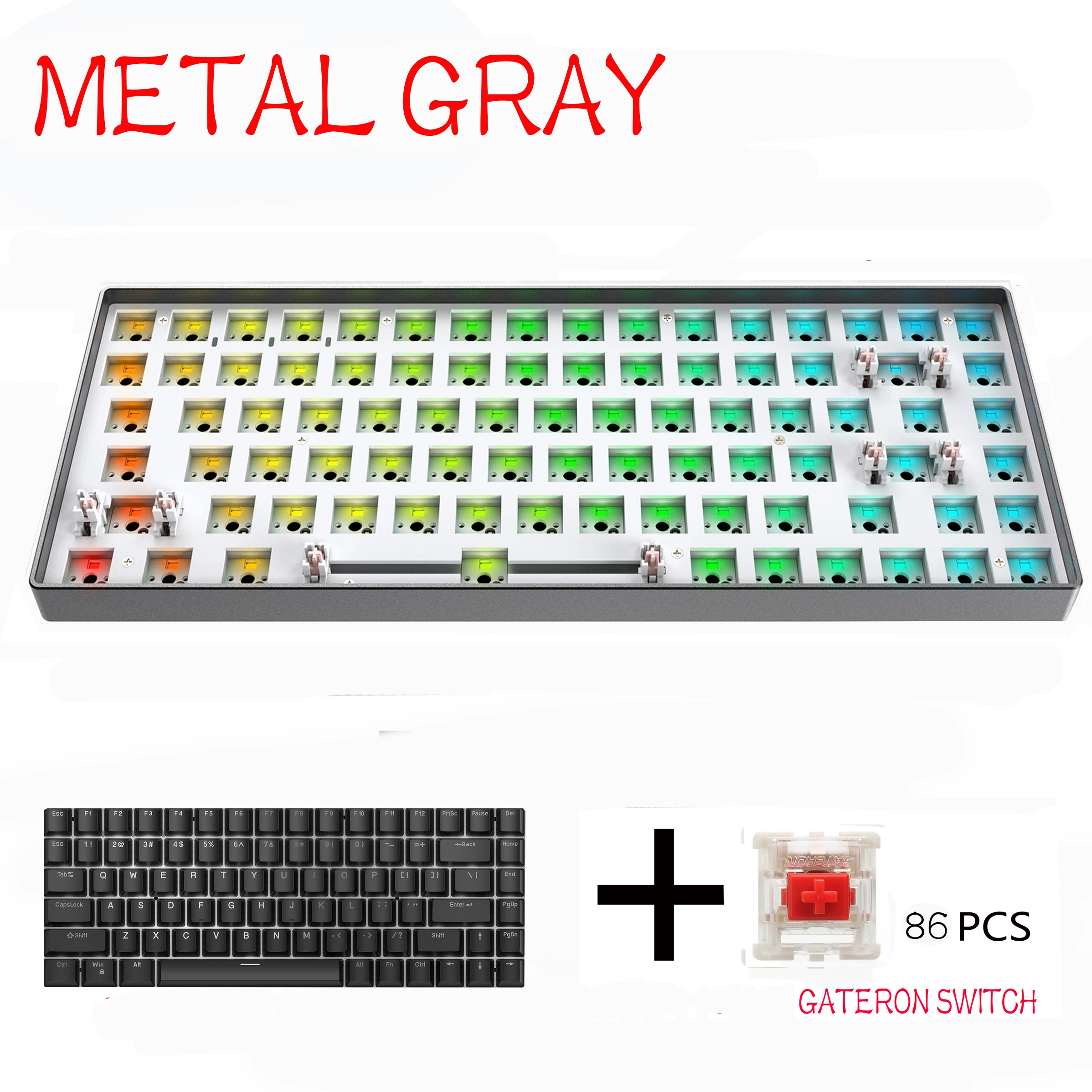 pc world keyboards ZUOYA Tester84 key Hot Swap Mechanical Keyboard Kit wired Type-C RGB Compatiable With Cherry Gateron Kailhua 3/5 Pins wireless keyboard for pc Keyboards