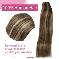 Moreoo – tissage en lot brésilien Remy naturel lisse, trame de cheveux, tissage en lot, 100g par trame, Extensions tissage cheveux humai de cheveux humains cousus à la Machine extension à clip cheveux brésilien naturel 4