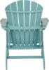 Sundown Treasure Outdoor Patio HDPE Weather Resistant Adirondack Chair, Blue 5