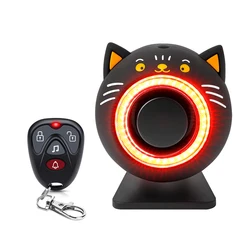 High - Decibel Wireless Car Anti - Theft Vibration Alarm with LED Indicator and Easy - Mount Adhesive (Black)