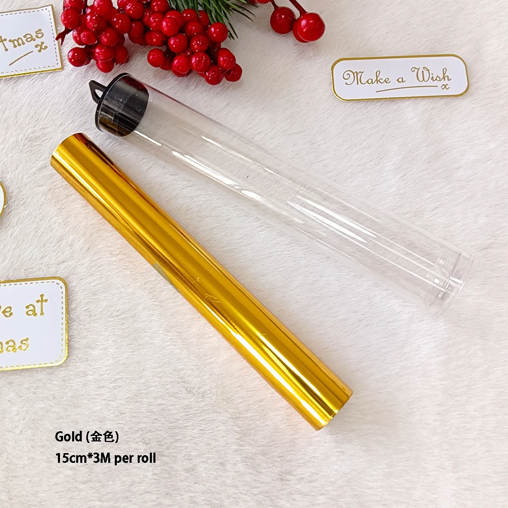 Alinacutle 3M Per Roll Hot Foil Transfer Film Hot Stamping Foil Roll Holographic Stamping Foil For Paper Leather  Handmade Craft