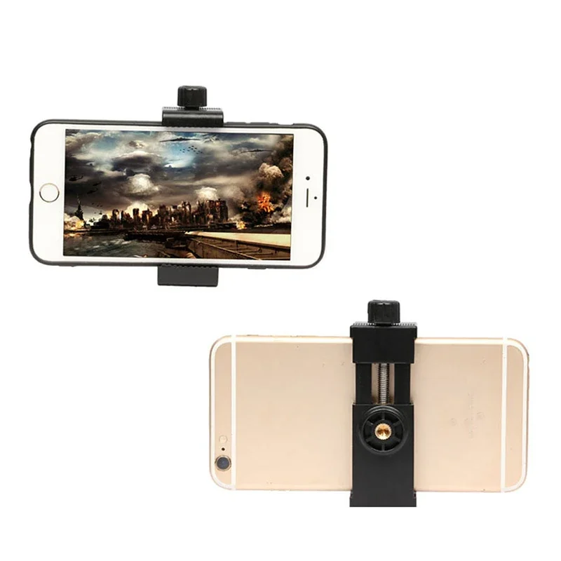 Phone Tripod 360 Degrees Mobile Phone Clip Compatible With All 1/4 Screw Cellphone Holder Tripod Mount Desk Tripod Adapter For Samsung iphone