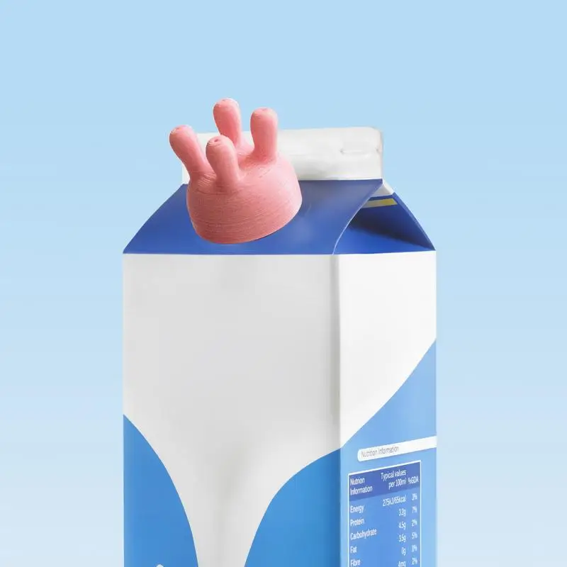 Creative Cow Udder Milk Drink Juice Bottle Milk Carton Cap Diverter Kitchen Gadget Funny Kid Birthday Party Prank Props Toy