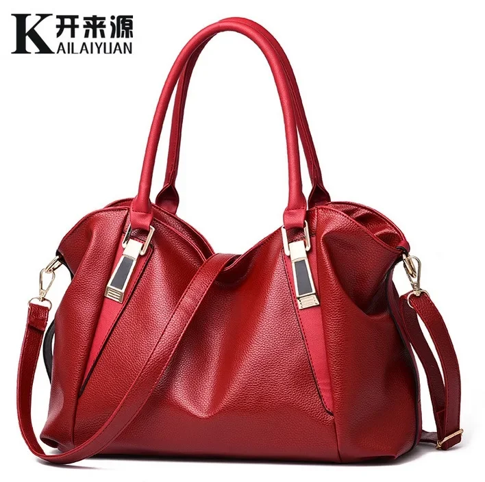 Ladies bag new fashion designer women pu handbag, high quality shoulder bags tote bag 6 color