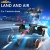 JJRC 2 In 1 Mode Boys Toy Rc Car Remote Control Drone with Light Remote Control Aerial Vehicle Electric Toys Children's Day Gift 1