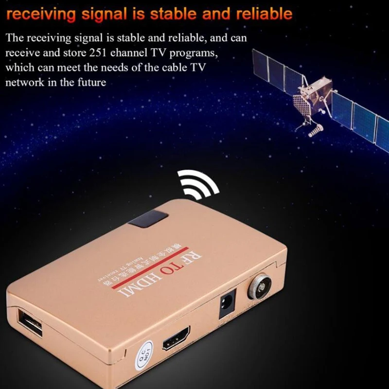 Full Intelligent Digital Signal Selector Receptor de tv Analógico Intelligent Converter Box System rf para Hdmi Compatível - Image 3