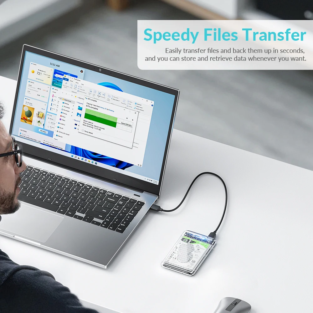 PHIXERO 2.5 ġ SSD Ŭ 丮 ڽ HDD ̽ SATA USB 3.0  C ϵ ̺ ̽ PC Ʈ  ܺ  UASP
